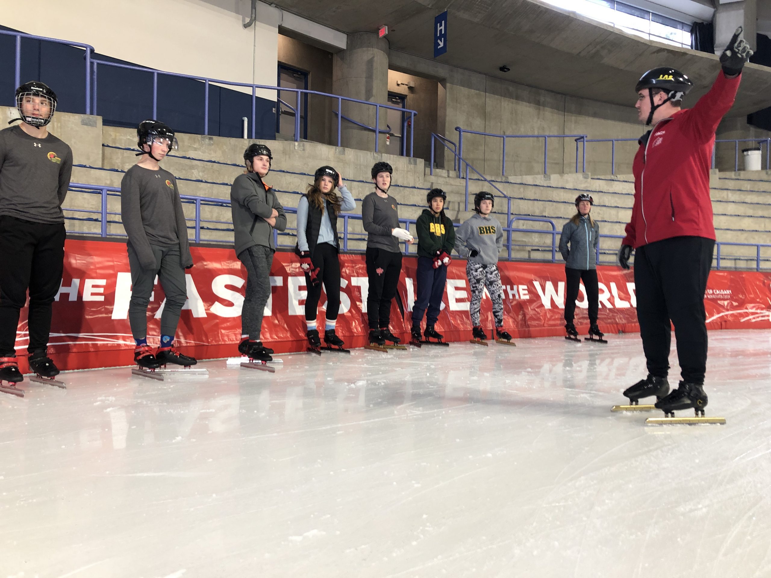 Ryan teaching speed skating